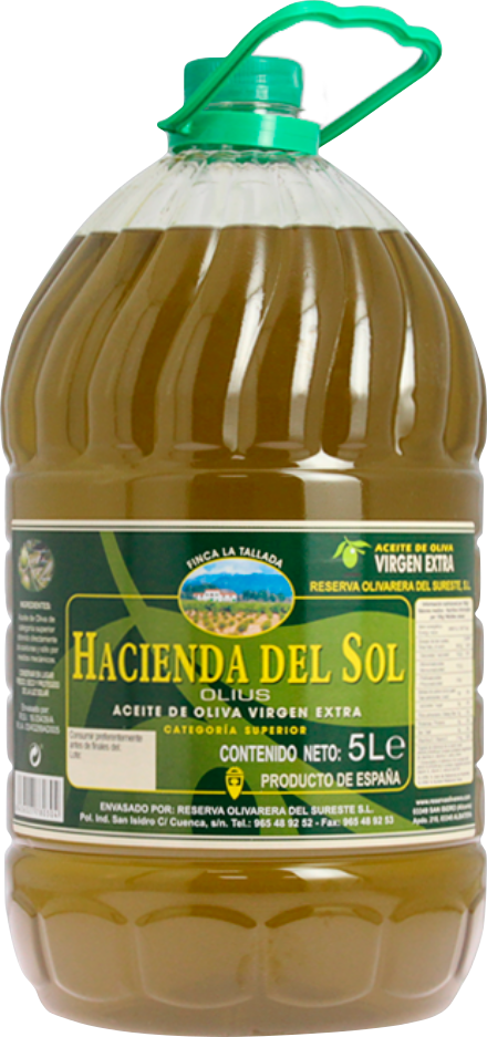 Aceite de Oliva Virgen Extra. PET. 1-2-5 Litros